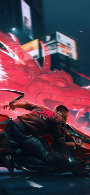Iphone Xs Max Cyberpunk 2077 Bakgrunn — Honor X5d Bakgrunner