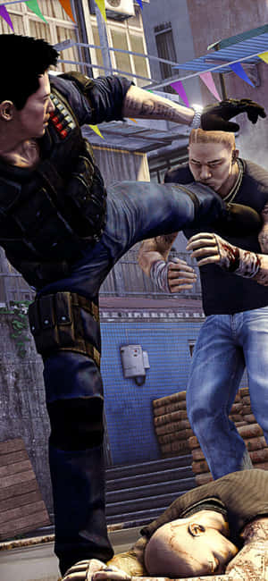 Iphone Xs Sleeping Dogs Bakgrunn — Sleeping dogs Bakgrunner