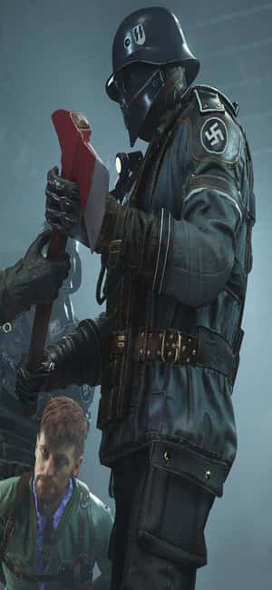 Iphone Xs Wolfenstein Ii Bakgrunn — iPhone 12 Pro Max Bakgrunner