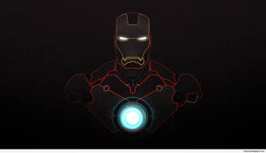Iron Man neonlys bakgrunnsbilde