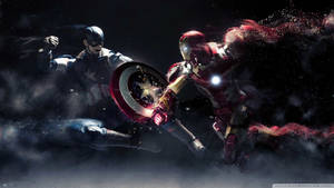 Iron Man og Captain America bakgrunnsbilde