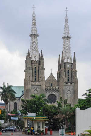 Jakarta Indonesia katedral bakgrunnsbilde — 2:3 Bakgrunner