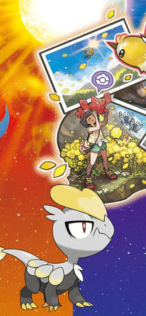 Jangmo-o i Pokemon Sun og Moon — Huawei nova 15 Ultra Bakgrunner