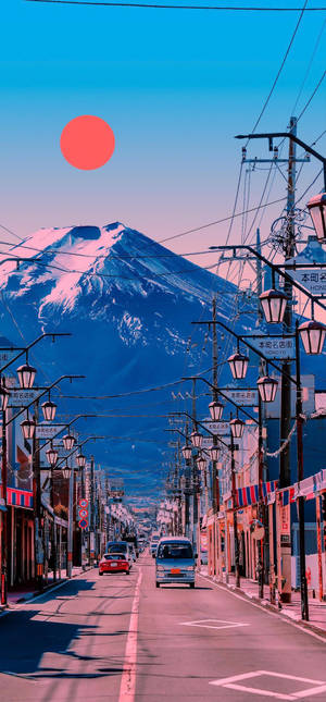 Japan Mt. Fuji Vibes bakgrunnsbilde — iPhone 16 Plus Bakgrunner