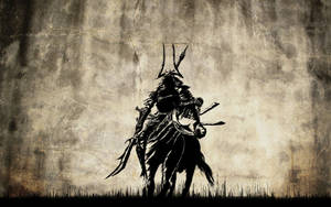 Japansk samurai til hest — Japansk samurai Bakgrunner