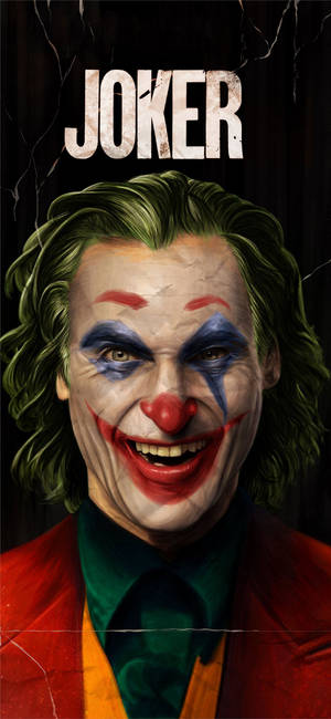 Lerende Joaquin Phoenix i filmen Joker 2019 bakgrunnsbilde — iPhone 12 Bakgrunner