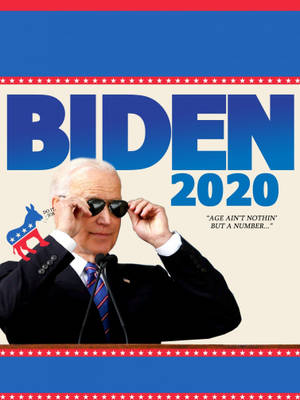 Kult plakatbilde av Joe Biden 2020-bakgrunn. — 3:4 Bakgrunner