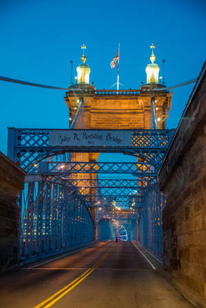 John A. Roebling Bridge Kentucky — Xiaomi Pad 7 Ultra Bakgrunner