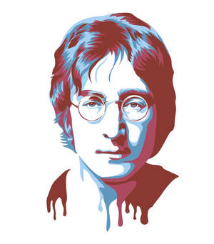 John Lennon dryppeffekt bakgrunn — Vivo X Fold5 Bakgrunner