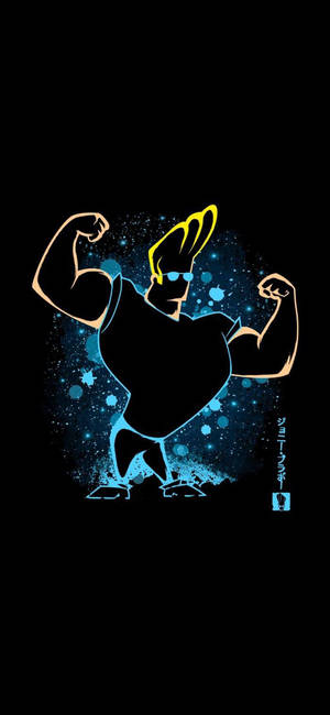 Johnny Bravo Omrisskunst Bakgrunnsbilde — iPhone 8 Plus Bakgrunner