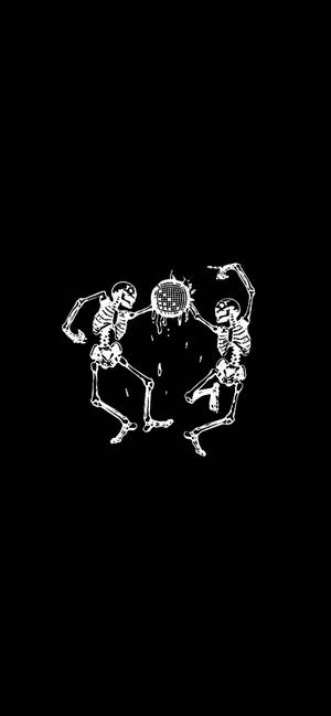 Joji's Song Skeleton Clip Art bakgrunn — iPhone 16 Bakgrunner