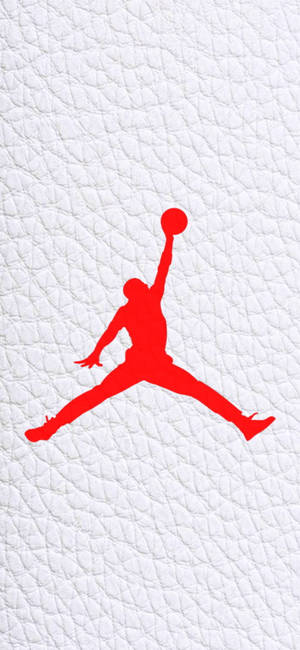 Jordan-logo hvit skinnlerret bakgrunn — iPhone 18 Pro Bakgrunner
