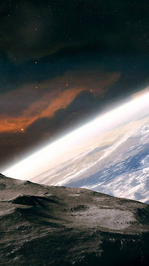 Jordens atmosfære fra verdensrommet iPhone — Space iPhone Bakgrunner