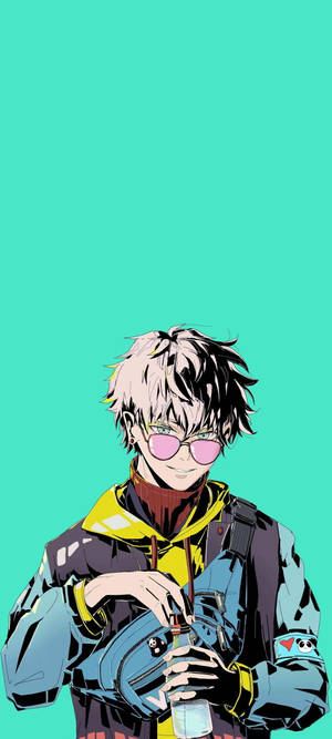 Jujutsu Kaisen Gojo Kul Kunst — Galaxy S26 Bakgrunner