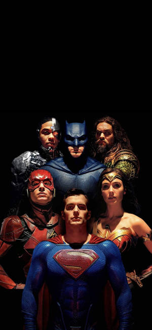 Justice League Filmkarakterer Telefon bakgrunnsbilde. — iPhone 16 Pro Max Bakgrunner