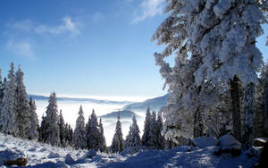 Kaldt fjellandskap bakgrunnsbilde — Kald Bakgrunner