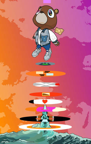 Kanye West Album Cover — POCO Pad C1 Bakgrunner