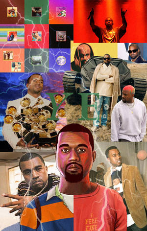 Kanye West albumcover — Galaxy Tab S11 Bakgrunner