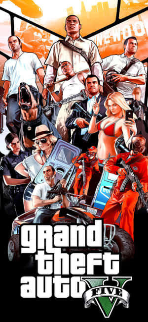 Iphone X Grand Theft Auto V Bakgrunn — Oppo F31 Pro Bakgrunner