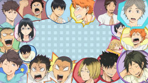 Karasuno-laget Idoler Haikyuu Skrivebord