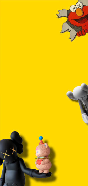 KAWS Og Elmo Grense bakgrunnsbilde — iPhone 18 Pro Max Bakgrunner