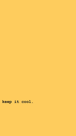Keep It Cool Pastel Gul Estetikk — Pastellgul estetikk Bakgrunner