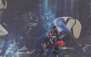 Kemba Walker UConn Huskies cover bakgrunnsbilde. — Dempet Bakgrunner