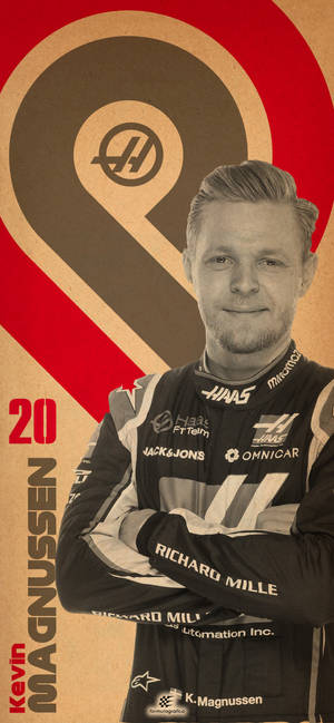 Kevin Magnussen 20 Haas redigering — iPhone 14 Pro Bakgrunner