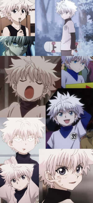 Killua collage Hunter X Hunter PFP — Vivo X200 FE Bakgrunner