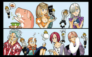 King fra Seven Deadly Sins som utløser kraften sin — MacBook Pro 13 Bakgrunner
