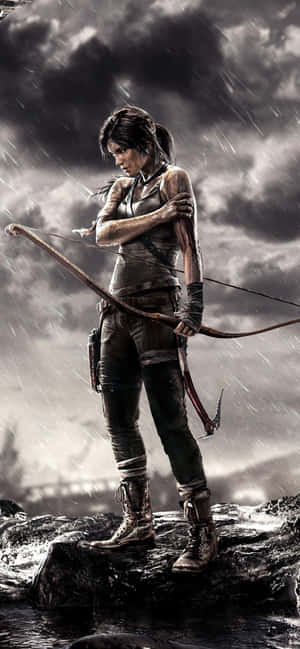 Iphone Xs Max Rise Of The Tomb Raider Bakgrunn — iPhone 16 Bakgrunner