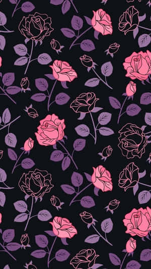 Rosa blomster