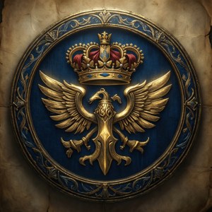 Det majestetiske Hylian-våpenet, symbol på Hyrules kongefamilie. — Zelda Bakgrunner