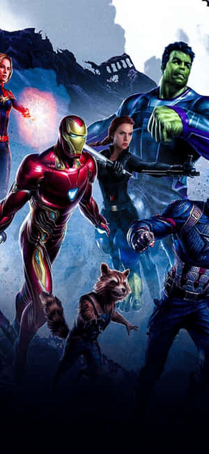Iphone Xs Marvel's Avengers Bakgrunn — Galaxy S25 Ultra Bakgrunner