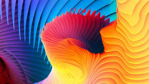 Kunstnerisk fargerik spiral Macbook-bakgrunn