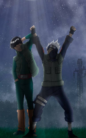 Kul Kakashi og Rock Lee — Xiaomi Pad Mini Bakgrunner