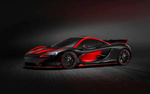 Kul rød svart grå McLaren P1-bil