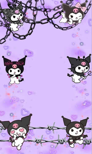 Kuromi Iphone — Sanrio GIF Bakgrunner