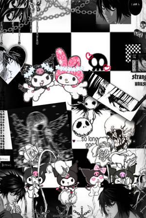 Kuromi og Dark Yagami alternativ estetikk — Alternativ estetikk Bakgrunner