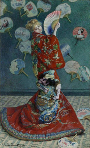 La Japonaise By Claude Monet bakgrunn — Galaxy Tab S9 FE Bakgrunner