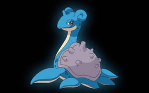 Lapras svart bakgrunn — Anime skrivebord Bakgrunner