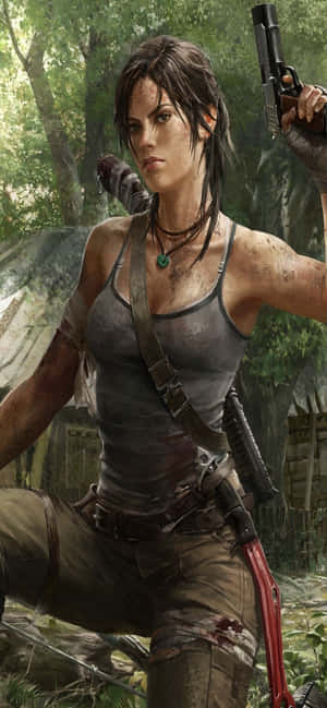 iPhone Xs Max Rise Of The Tomb Raider Bakgrunn — Galaxy S25 Bakgrunner