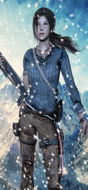 iPhone Xs Max Rise Of The Tomb Raider Bakgrunn — iPhone 13 Pro Max Bakgrunner
