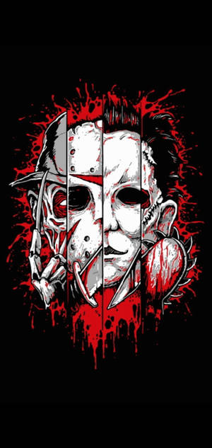 Leatherface Michael Jason Freddy bakgrunn. — iPhone 17 Pro Bakgrunner