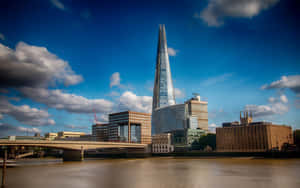 Levende London-skyline med The Shard