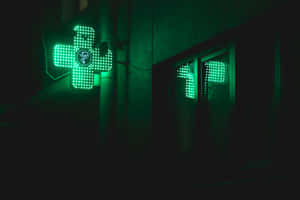 Levende neongrønn estetisk bakgrunn — Neongrønn estetikk Bakgrunner