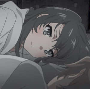 Liggende matchende anime-jente PFP — Anime par GIF Bakgrunner