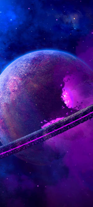 Lilla planet-eksplosjon rom-telefon — Samsung S23 Bakgrunner