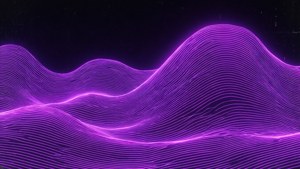 En klassisk neonlilla bølge i vaporwave-stil. — Neon lilla Bakgrunner