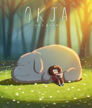 Lille Mija og Okja telefonbakgrunnsbilde — Vivo X Fold Bakgrunner